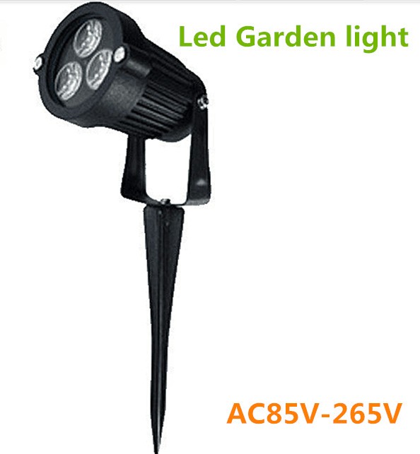 10PCS led градина светлина 3W 110v-240v Водоотпорен IP65 топло бела RGB сина отворено осветлување led тревник осветлување на вниманието пејзаж
