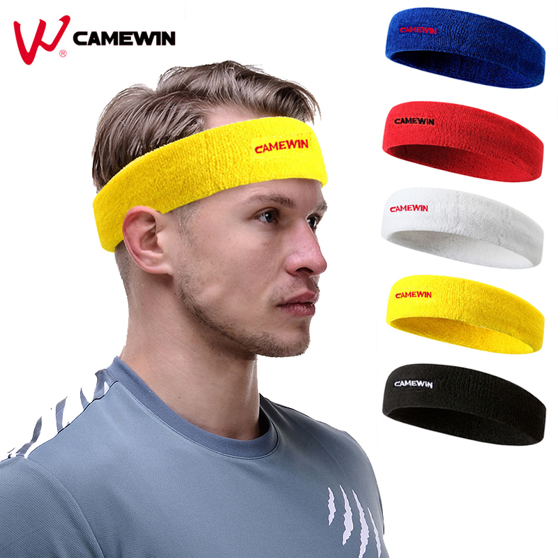 Спорт Ластичињата Sweatband Абсорбента Јога Hairband 1 Buc Бренд Трчање На Отворено Фитнес Памук Headband Анти Пот Коса Бенд