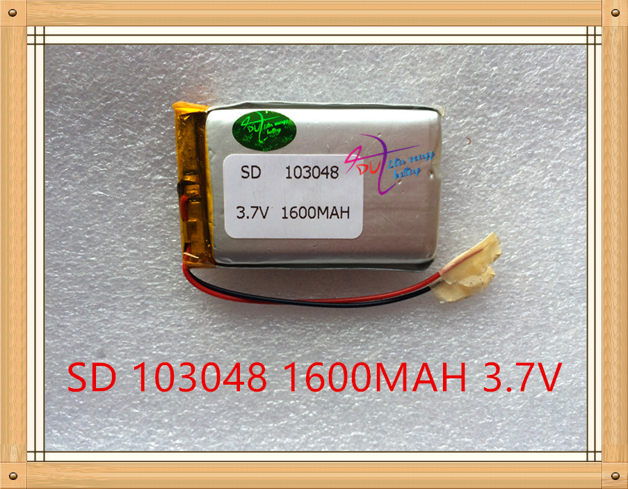 Литар енергија на батеријата 3.7 V литиум батерија рано 103048 1600mAh светлата GPS navigator општи полимерни батерии
