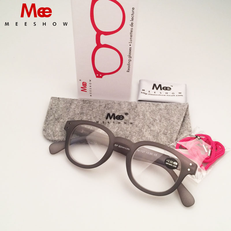 Бренд квалитет Европа стил Мажи жени читање очила мода круг, +1.0 4.0 вклучени Подарок Пакување ден на Мајката подарок