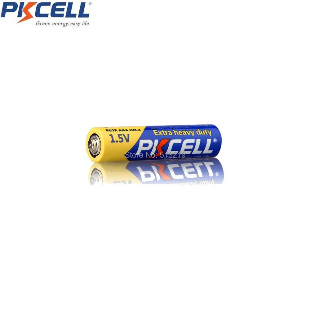 60 Парчиња 1 Кутија PKCELL ААА R03P (1.5 v) Цинк Јаглерод за Батерии (исто така познат како UM4, MN2400,3А) основно батеријата