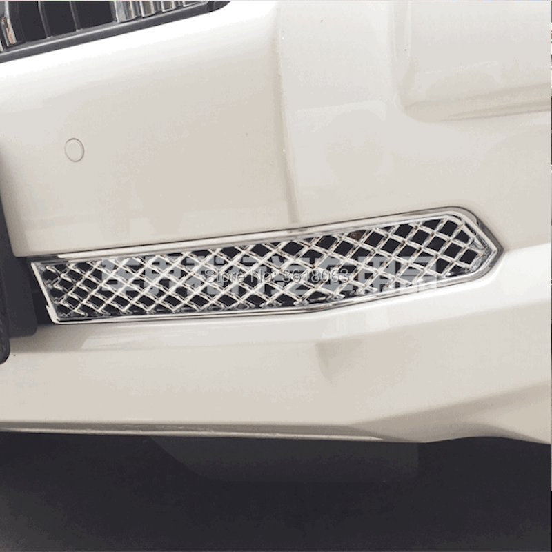 За 2018 Toyota LAND CRUISER PRADO 150 FJ150 Пред Под Центар Решетка Решетка Покрие Скратува ABS Хром Автомобил-Стил, Додатоци