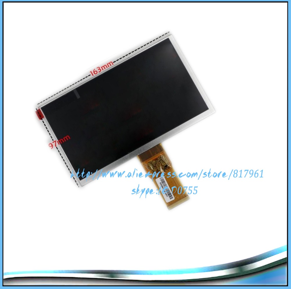 163*97mm Нови 7 LCD Дисплеј за Explay Хит 3G Таблет 1024*600 TFT LCD Екран Панел Бесплатен Превозот