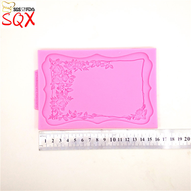 Шеќер силикони сува мувла scutcheon преголеми кутија поздрав картичка се зголеми чоколадо мувла кујна додатоци SQ16134