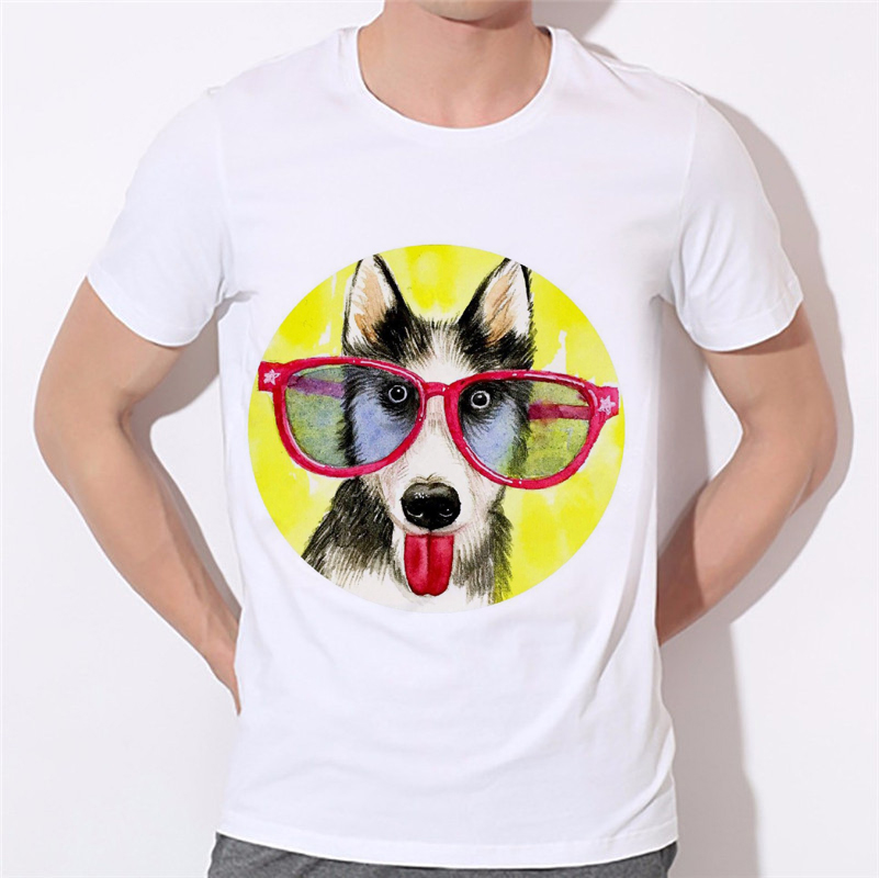 Нови Husky 3d Испечатени маици куче Жени/Мажи Мода Лето Кратко Sleeve TeeTops Новина tee блузи т кошула бренд облека
