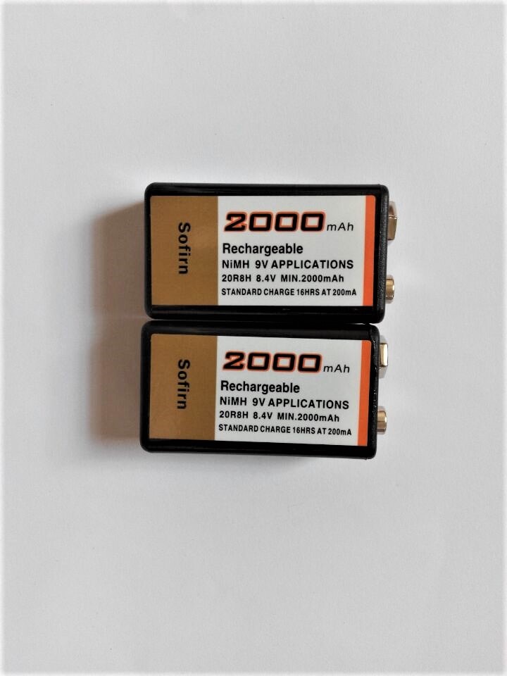 2 парчиња / многу 9v батерија Голем капацитет 2000mah 9V NiMH батерија+ Универзална 9v АА ААА 18650 14500 CR123A полнач поставен