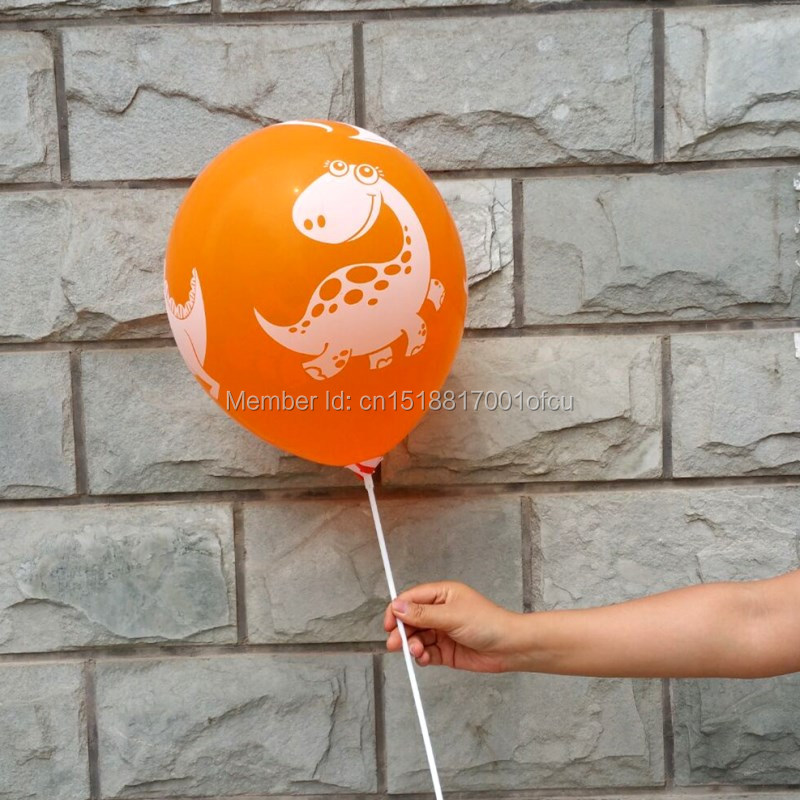 50pcs Печатење на Животните Диносаурус балони 12inch 2.8 g обоени балон играчки за деца роденден материјали