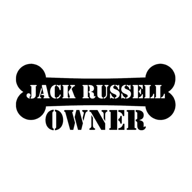 15cm*6.4 cm Џек Russell Сопственик Винил Креативна Личност Главата Applique Додатоци C5-0366