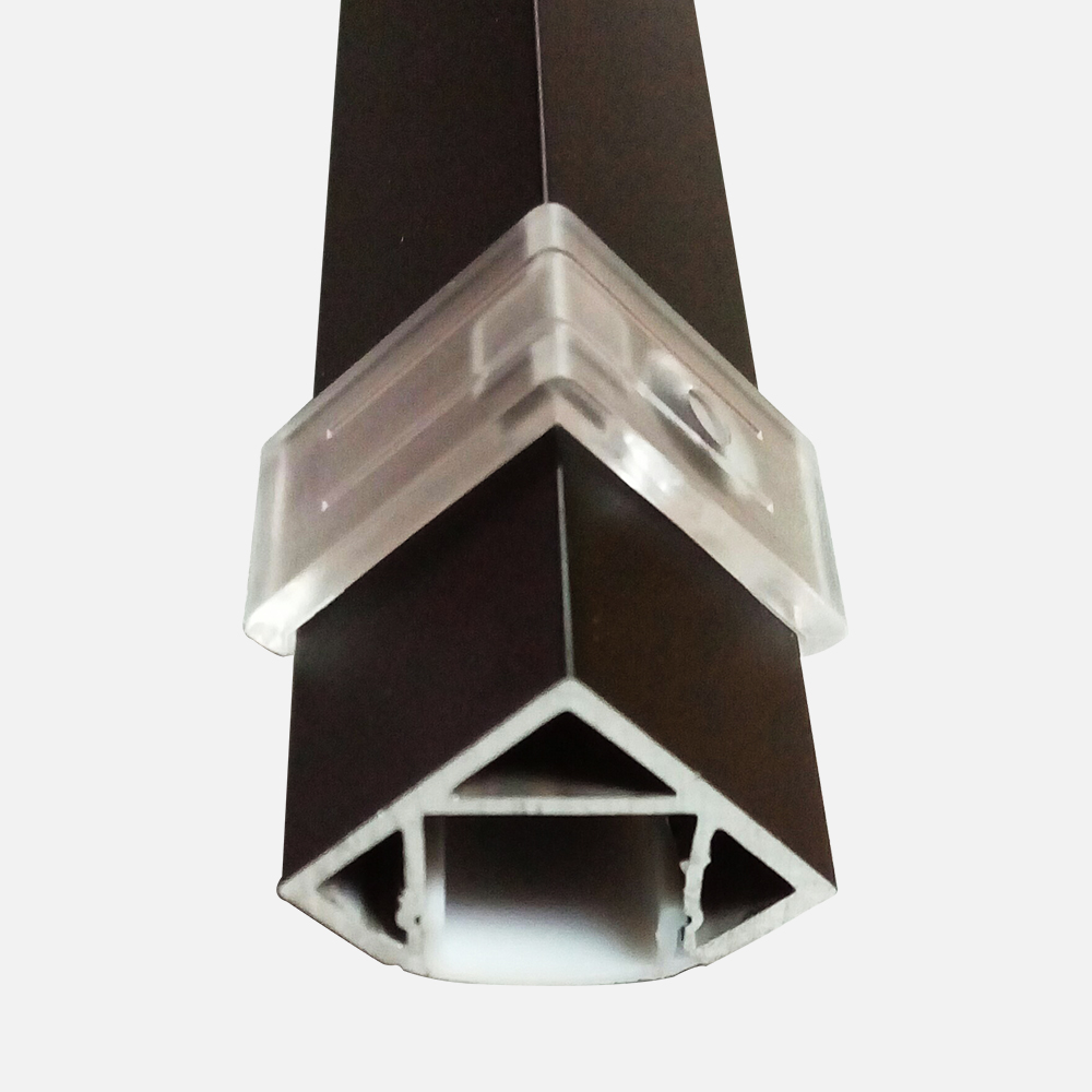 10m/многу 10X1M(3.3 ft) Црна V-Форма Бела Diffuser Покрива Агол за монтажа Алуминиум LED Канал за LED Лента LED Лента