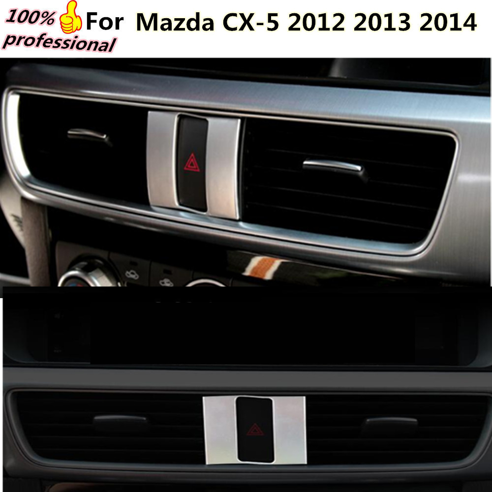 автомобил детектор стап стил ABS покритие Паркинг ризик Предупредување светлина штекер Трим рамка светилка 1pcs за Mazda
