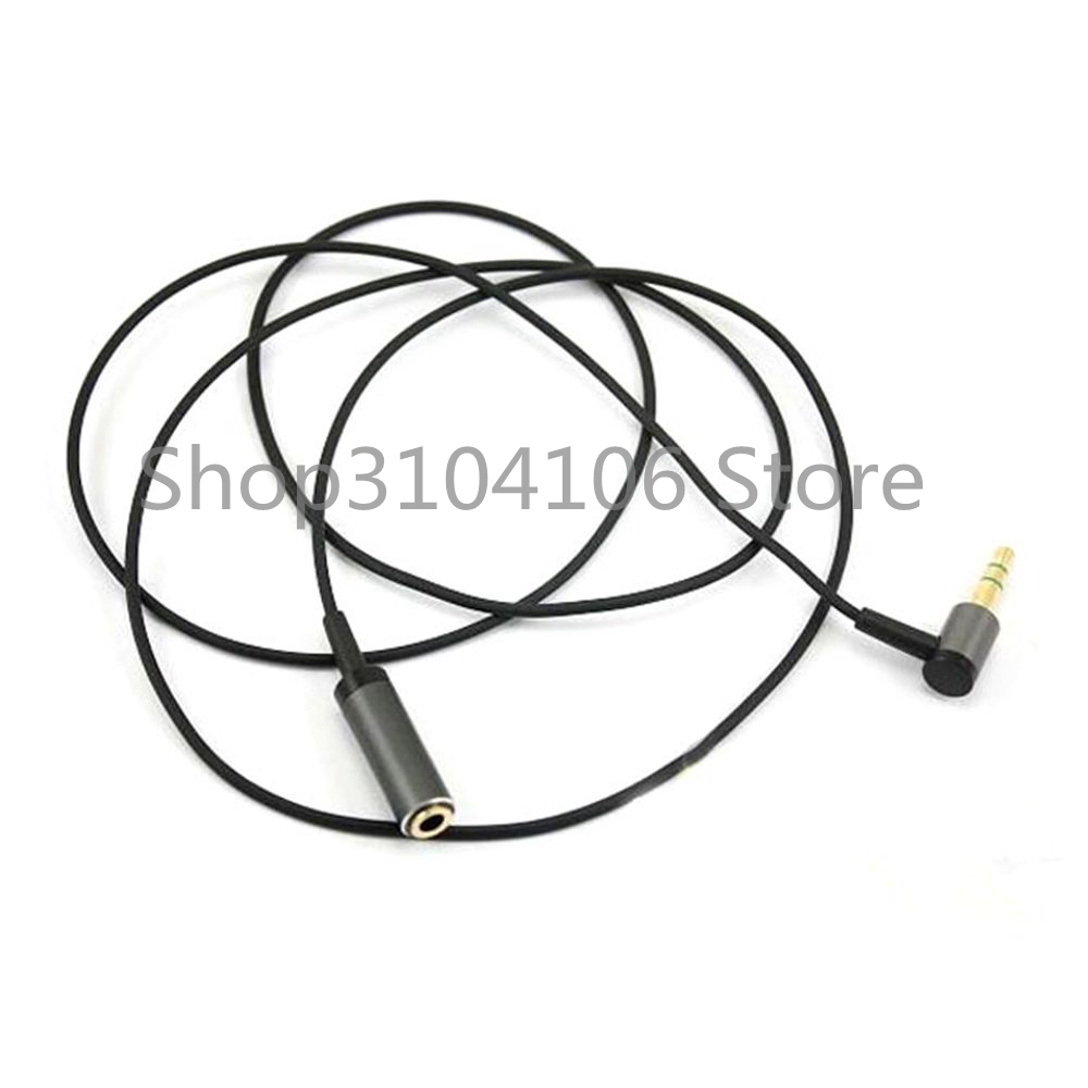 100cm 3,5 мм 1/8 1/8 стерео Аудио Десен Агол од 90 степен аглеста џек конвертор машки да се женски Адаптер кабел бесплатен