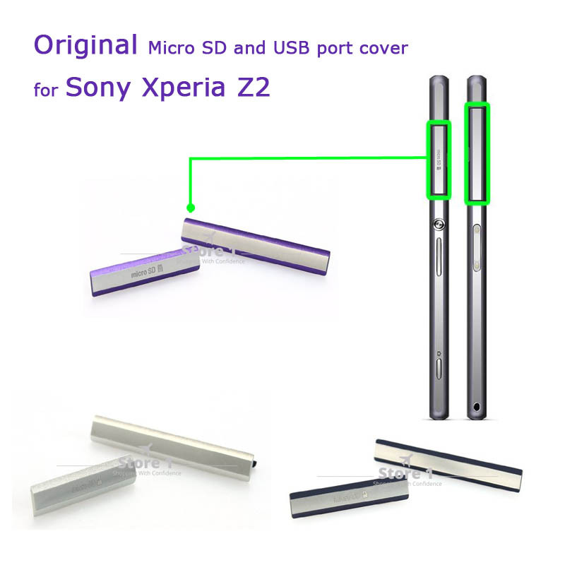 за Sony Xperia Z2 D6503 D6502 D6543 Оригиналните Податоци преку USB Порт за Полнење + Micro SD Port + SIM Картичка Порта