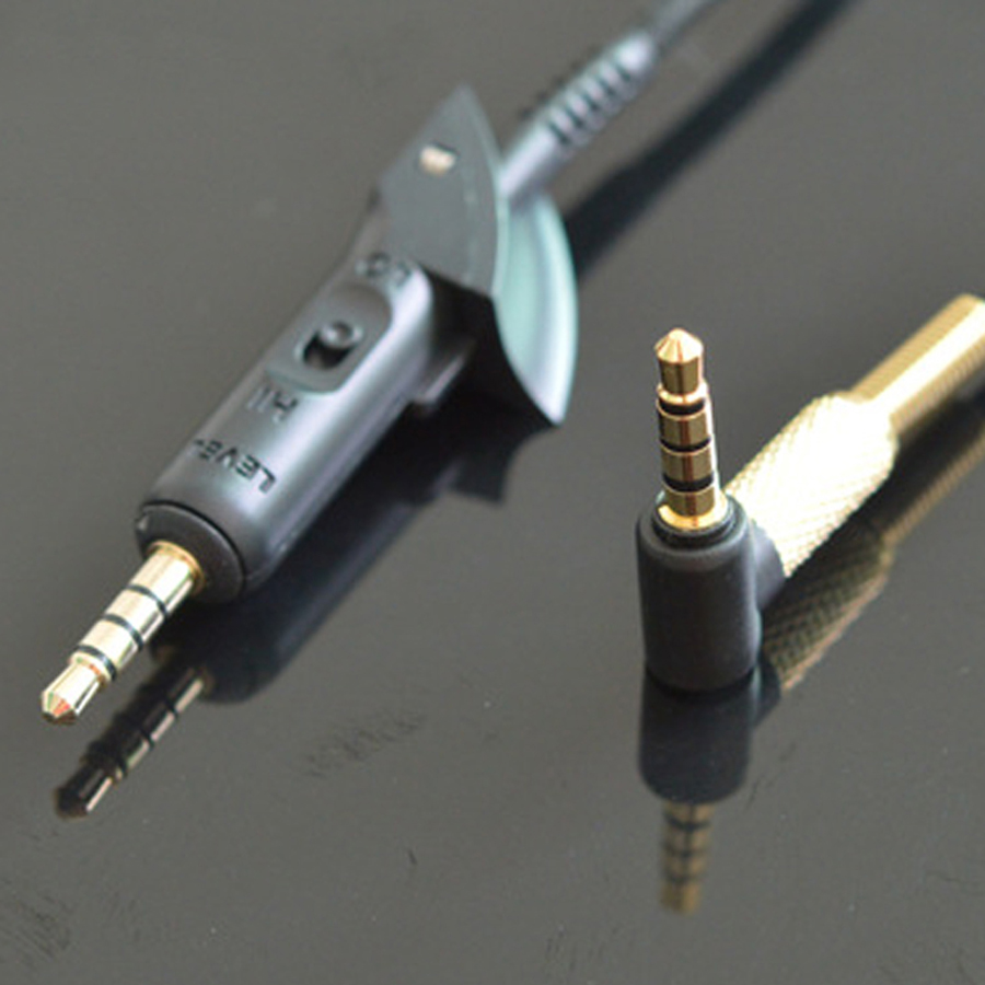 За Bose QC15 КК 15 QC2 Слушалки Надгради Замена Аудио Кабел 5 Основни 3,5 mm Приклучок Сребро Позлатен Кабел Кабли за iPhone MP3