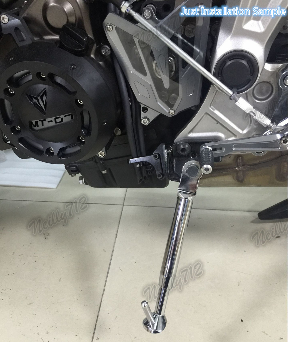 Мотоцикл CNC Алуминиум Прилагодливи Потпирачот Нога Страна стојат Поддршка За Јамаха МТ-07 FZ-07 MT07 FZ07 2014 2015