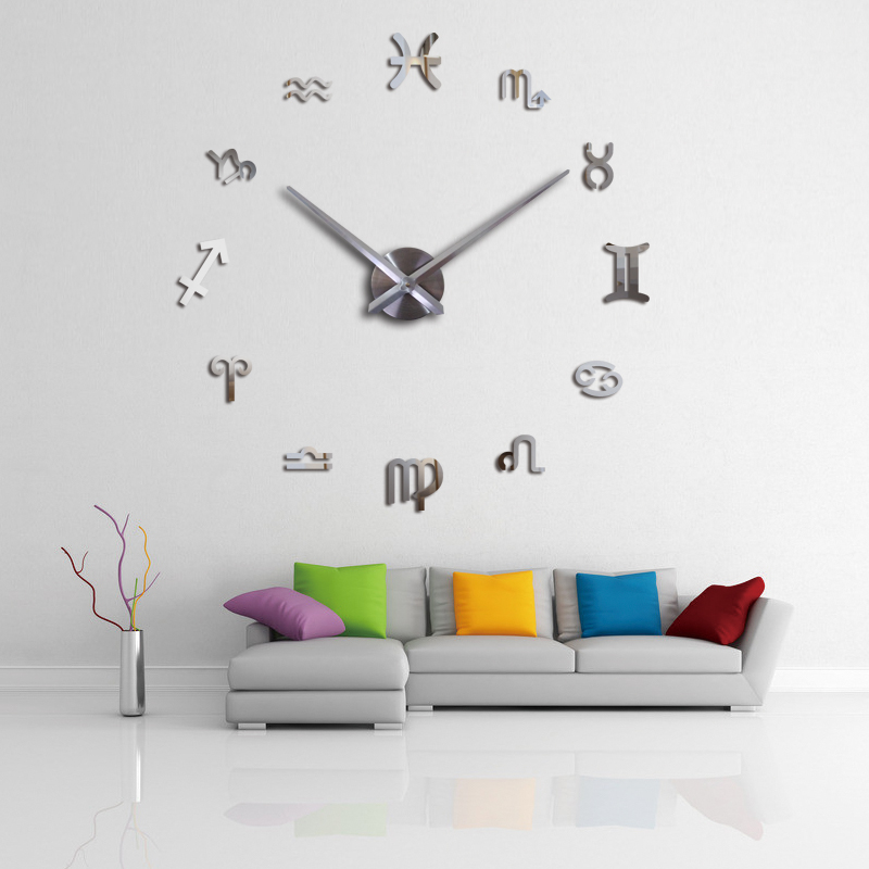 нова мода diy ѕиден часовник европа 3d голема кварц види часовници дневна соба и голема домашна декоративни уште живот