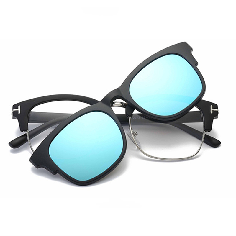Belmon Спектакл Рамка Мажи Жени Со Модата Поларизирана Клип На очила за сонце Магнетни Очила Машки Myopia Оптички Очила