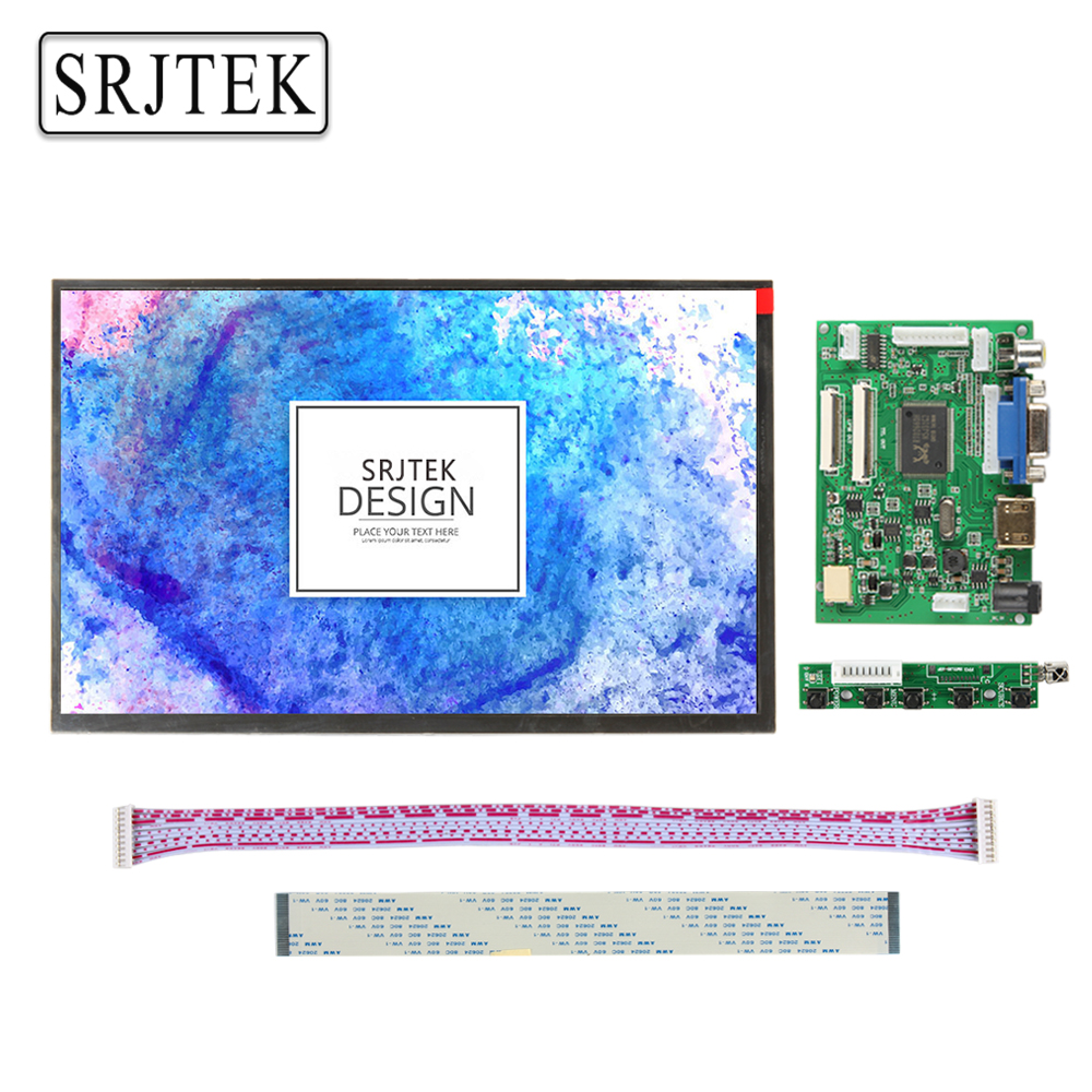 Srjtek 10.1 IPS за Малина Пи Следи 1280*800 TFT EJ101IA-01G HD LCD Дисплеј Далечинскиот управувач Возачот Одбор HDMI 2AV VGA за Малина