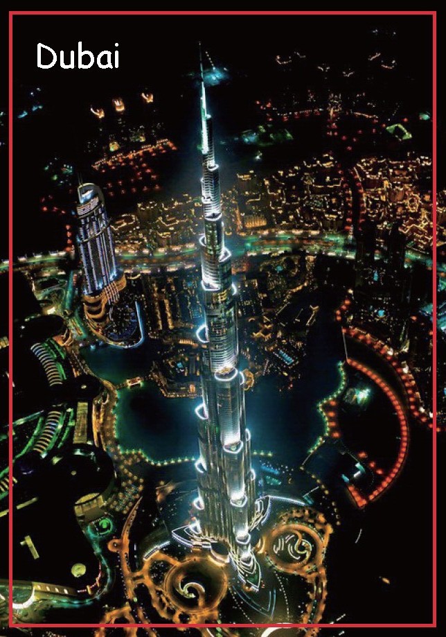 Правоаголникот Цврсти Магнети 78*54mm Дубаи Кула Фрижидер Магнет 20140 Цел вашите лични сувенири