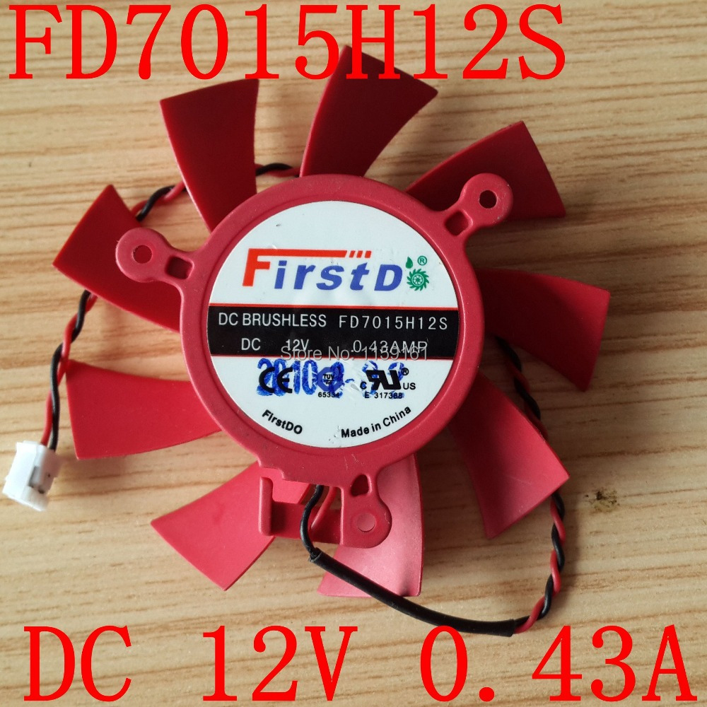 Бесплатен превозот FD7015H12S 12V 0.43 за ATI HD 5770 HD5830 HD5850 Вентилаторот за Ладење
