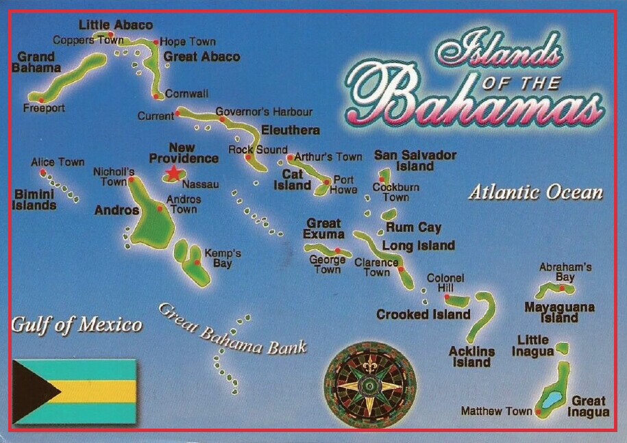Бесплатен Превозот 78*54mm острови на бахамите Гроздобер разгледници Фрижидер Магнет 20025