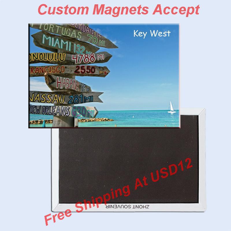 Ки Вест Travel USA Патување Магнети Подароци 78*54mm се Обединуваат Државите Сувенири Фрижидер Магнет 20016