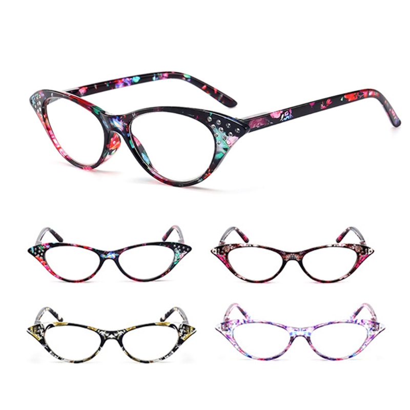 Моден Жените Мачка Очи PC Рамка Читање Очила Eyeglass Eyewear +1.0-+4.0