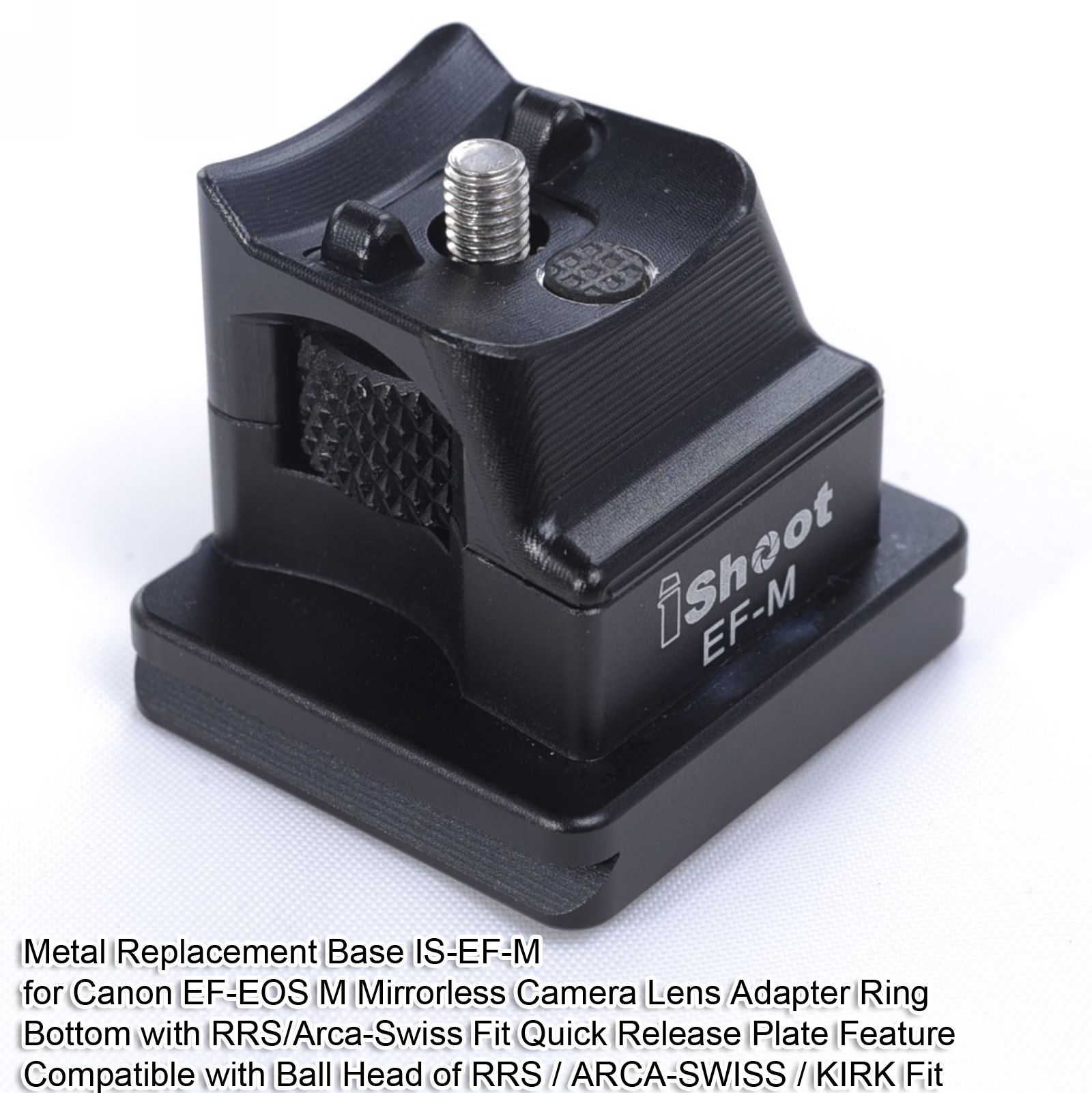 Метал Замена База Нога се Залагаме за Canon EF-EOS M Mirrorless на камерата Леќи на Камерата Адаптер Прстен на Дното