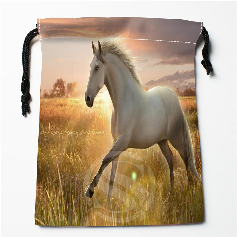 Нови Пристигне Убав коњ Обичај Drawstring Торба Организатор Складирање Торби, Печатени Добие Торба Компресија Тип Кеси