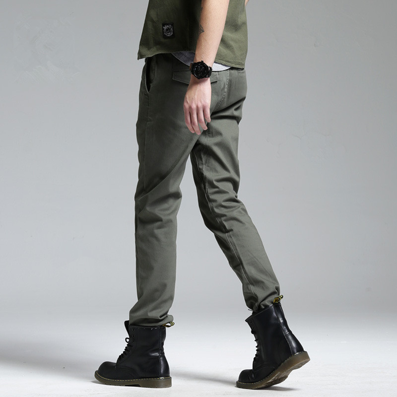 Есенски и Зимски Панталони Мажите Врвни Мода Pantalon Homme Товар Средината Директно Целосна Должина Рамен Панталони Секојдневен Бренд за Облека