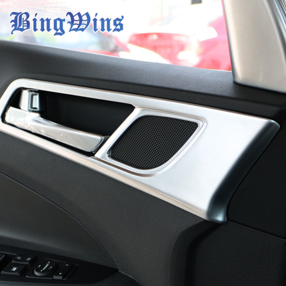 4 Парчиња/Сет за во Автомобил Врата се Справи со Сад Покрие Ентериерно уредување Намали За Hyundai Tucson 2015 година ABS Chrome Додатоци