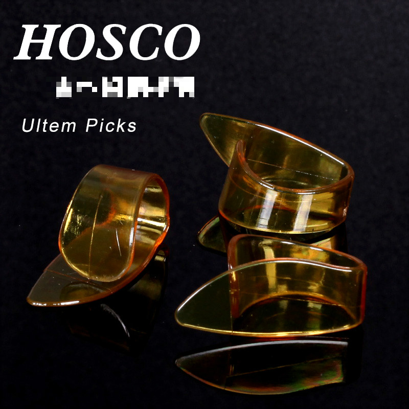 Hosco УЛ-ТМ Ultem Thumbpick со 2 Големини на Располагање за Акустична Гитара Палец ги Собереш, Направени во Јапонија