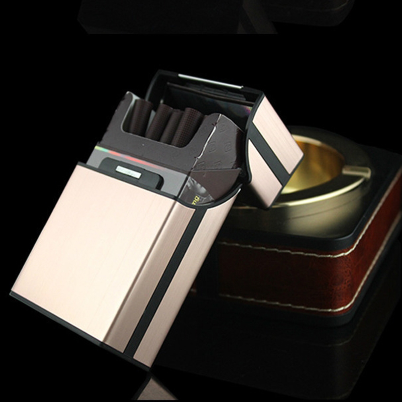 Моден Цевка Креативни Cigaret Случај Цигара Кутија Алуминиум легура Подарок Кутија Цигари Додатоци Запалки & Пушењето Додатоци