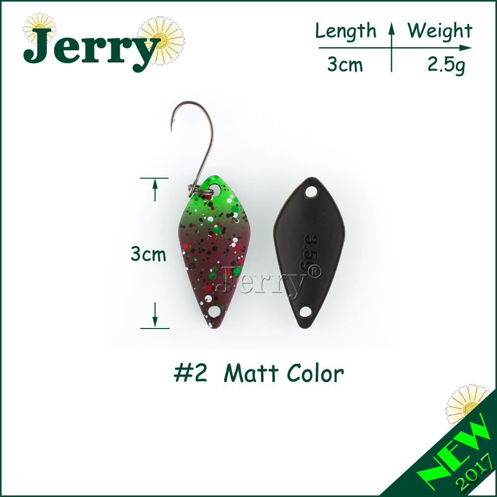 Џери 2.5 3.5 g g 5g мали микро риболов лажици пастрмка лажица мами риболов фабрика мамка две-страна боја