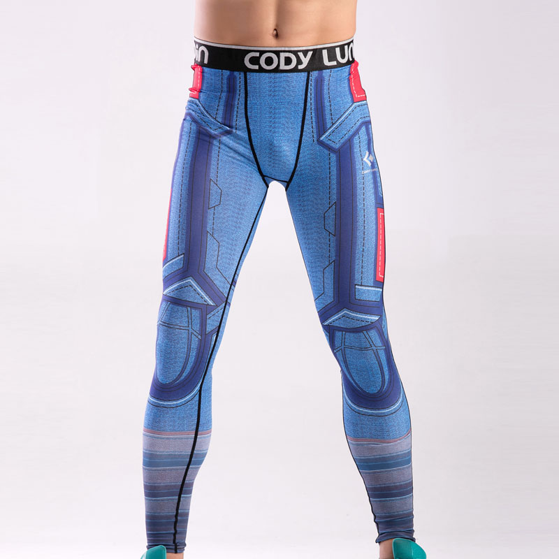 Бренд Слаби Sweatpants За Мажи Компресија Панталони Мажите Мода Leggings Мажите Jogger Мажите 3D Фитнес Панталони Супермен ElasticTrousers