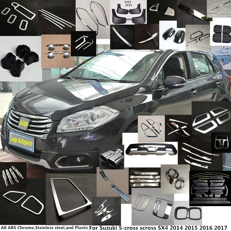 Автомобил покритие детектор нерѓосувачки челик Страна на Вратата Тело трим стапови Ленти Калапи За Suzuki S-cross scross
