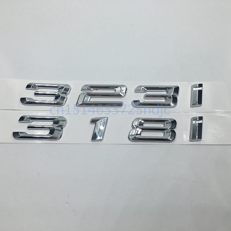 Автомобил Багажникот Задните Амблем на Логото Налепници Значка Хром Писма 318i 323i за BMW 3-Series E30 E36 E46 E90 F30