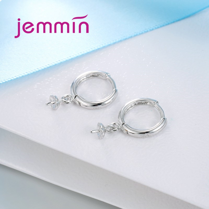 Jemmin 2017 Нови 925 Sterling Silver Обрачот Earring Накит Наоди За Жени, Изработка на DIY Компоненти Мода Накит