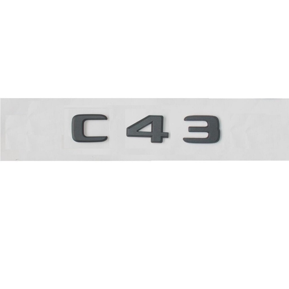 Најновите Мат Црна ABS Задните Трупот Писма Значка Значки Амблем Амблеми Decal Налепница за Мерцедес Бенц C Класа C43 AMG 17-18