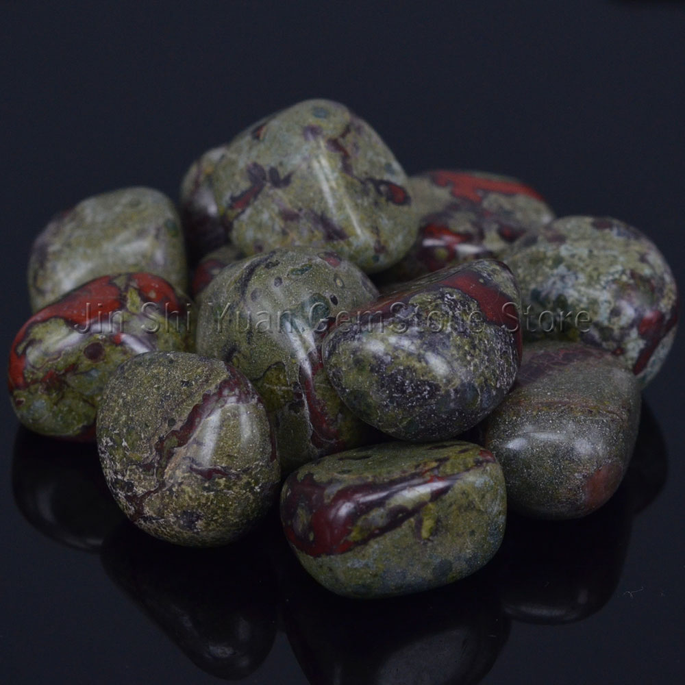 Најголемиот дел Падна Змеј Крв Камен Од Јужна Африка Природни Полиран скапоцен камен Материјали за Wicca, Реики, Кристално Лекување