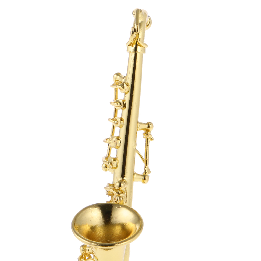 Легура Златна Минијатурни Saxophone за 1:12 Скала куклена куќа Додатоци Класичните Играчки Музички Инструмент Деца Деца Учење Подарок