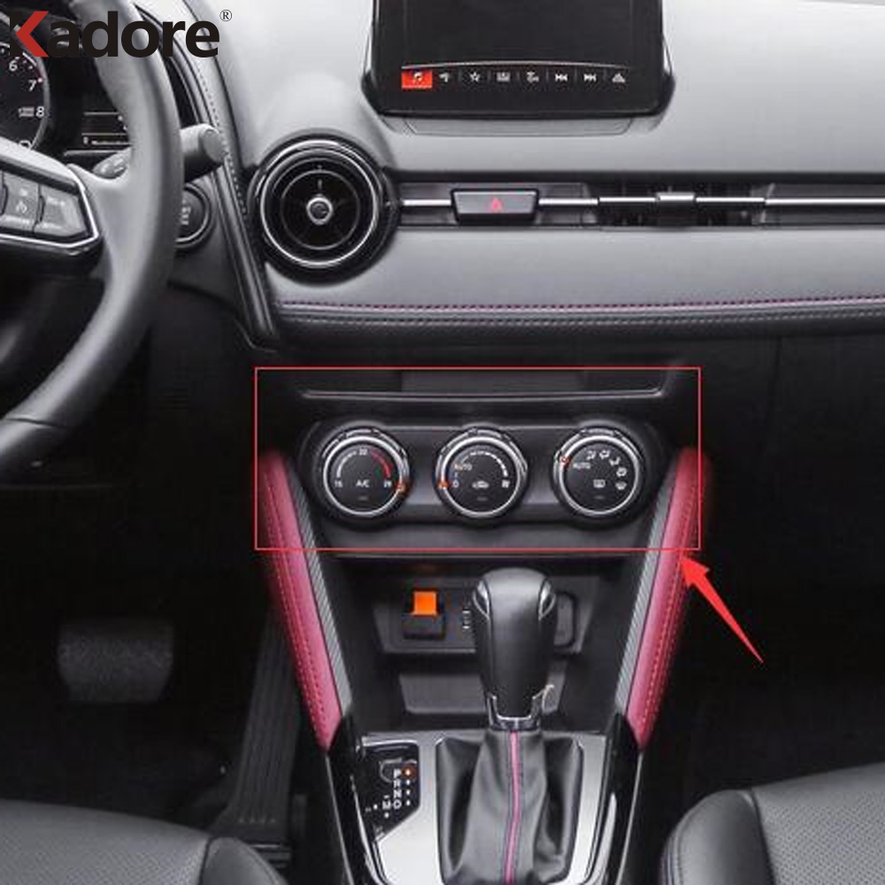 За Mazda CX-3 CX3 2015 2017 2018 ABS Мат Внатрешни работи клима AC Switch Контрола на Копчето за Прилагодување Покрие