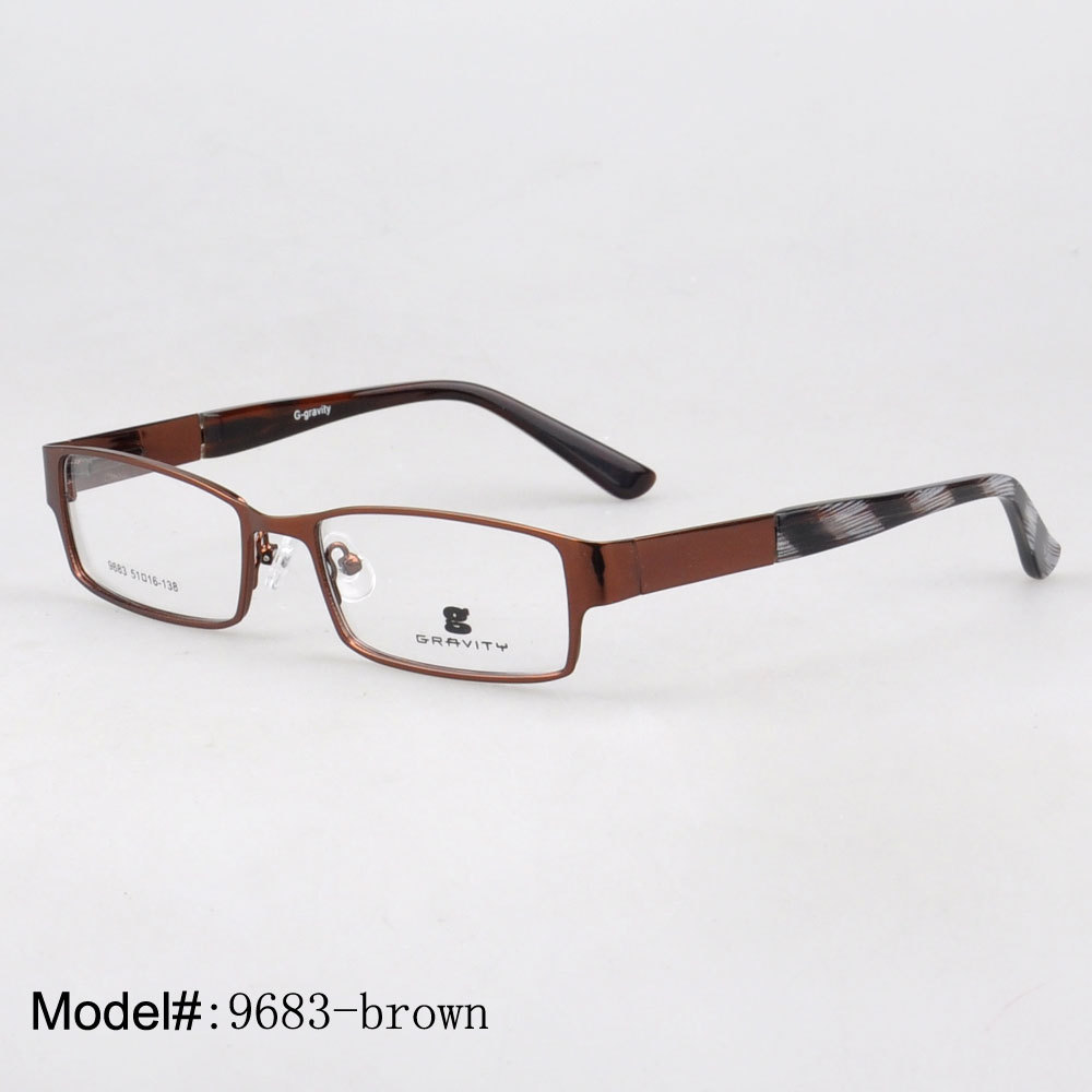 Магијата Џинг 9683 пролет зглоб целосна rim метал eyewear оптички рамки за очила Рецепт очила