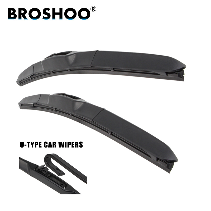 BROSHOO Автомобил ветробранското стакло Wiper Ножот За Hyundai Terracan (2001-2007), 22+20 Инчи 1Pair Мека Гума Wiper