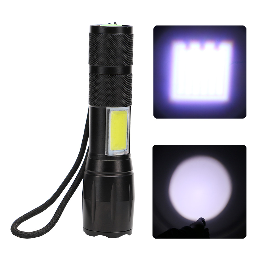 2018 Најновите Zoomable Мини LED Светилка T6 КОЧАН Работа Светлина Алуминиум Факел Тактички Светилка Linterna 4 Режим на Фокус Светлина 18650