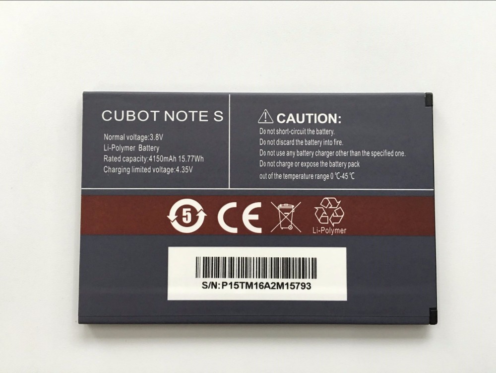 CUBOT Забелешка S Батеријата 4150mAh Нови Оригинални Замена резервната батерија За CUBOT Забелешка S Мобилен Телефон