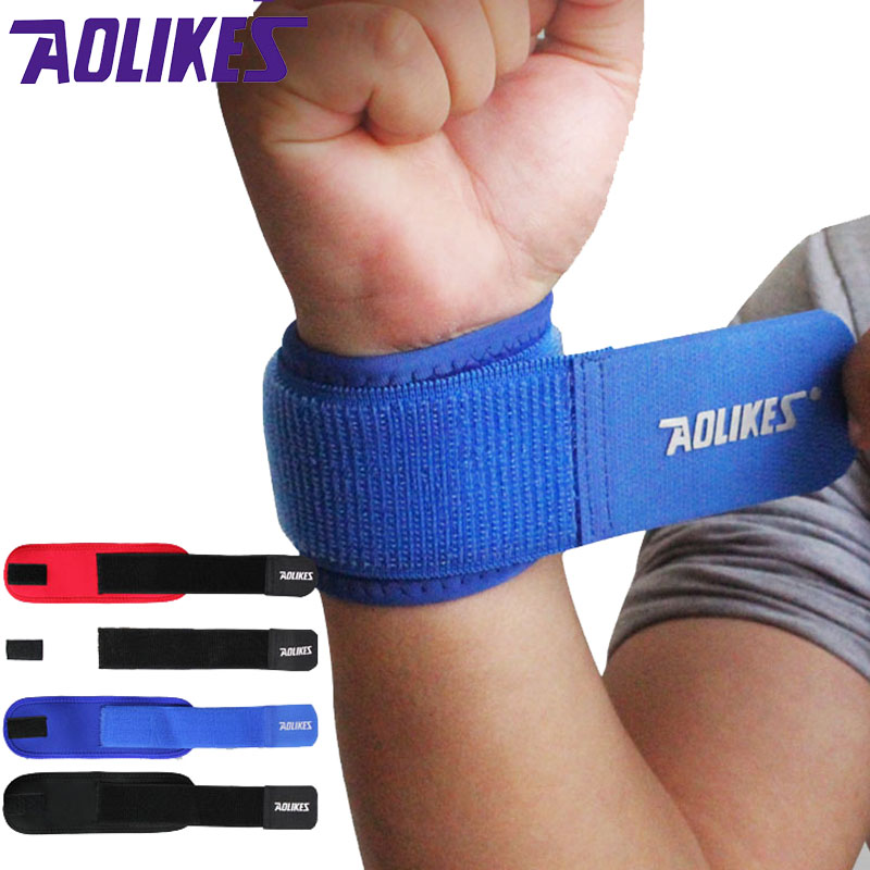 AOLIKES 1PCS Прилагодливи Зглоб Поддршка Подготвуваат Бренд Wristband Мажите и Жените Салата се Борат за Професионален Спортски Заштита на Зглобовите