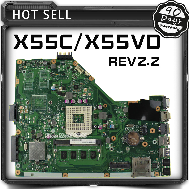 За ASUS X55C X55VD REV2.2 HM76 DDR3 USB3.0 Лаптоп Плоча Систем Одбор Главниот Одбор Плоча Картичка Логика Одбор Тестирани