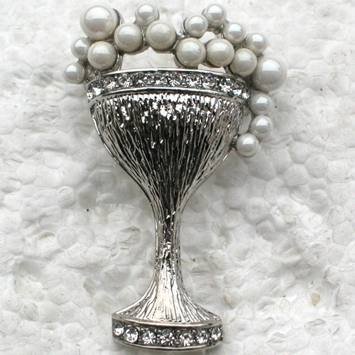 12pcs/многу Големо Мода Brooch Кристал Коктел Чаша Pin накит брошеви Подарок C101532