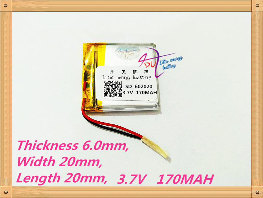 најдобри батеријата бренд 062020 602020 170MAH 3.7 V високо-капацитетот на литиум полимер батерија Bluetooth звучник