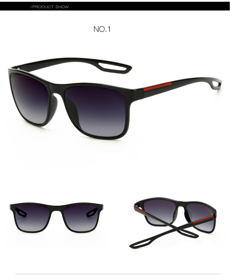 LongKeeper Мода очила за сонце Мажите Плоштадот Очила Бренд Класик Жените Слој Поени Црна Рамка Сонце Очила со UV400